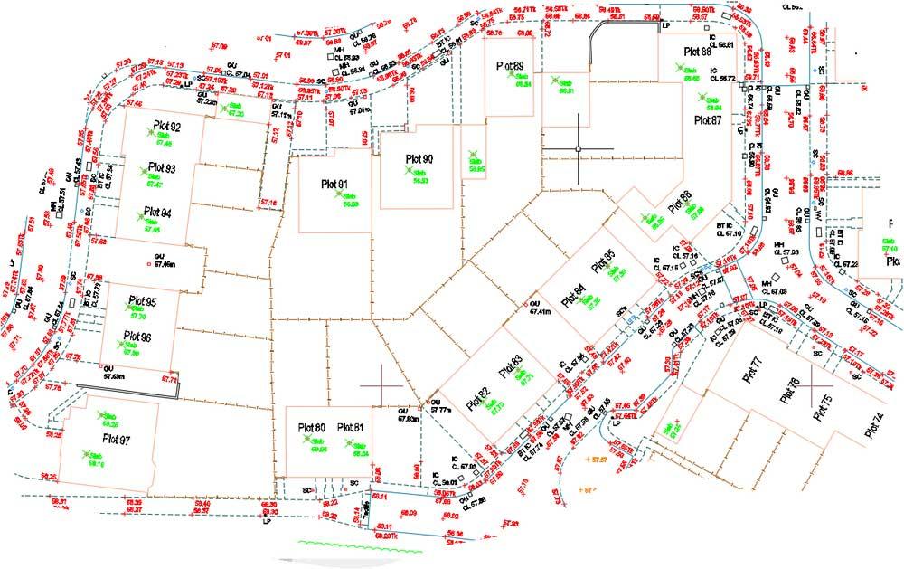AutoCAD Survey Plot Drawing